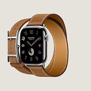 Band Apple Watch Hermès Double Tour 46 mm Hapi | Hermès USA