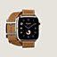 Band Apple Watch Hermès Double Tour 46&nbsp;mm Hapi, View: front, front, view 4 of 4