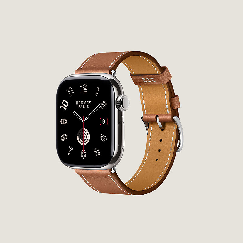 最終値下げ Apple Watch Hermès 41mm レザーバンド - 時計