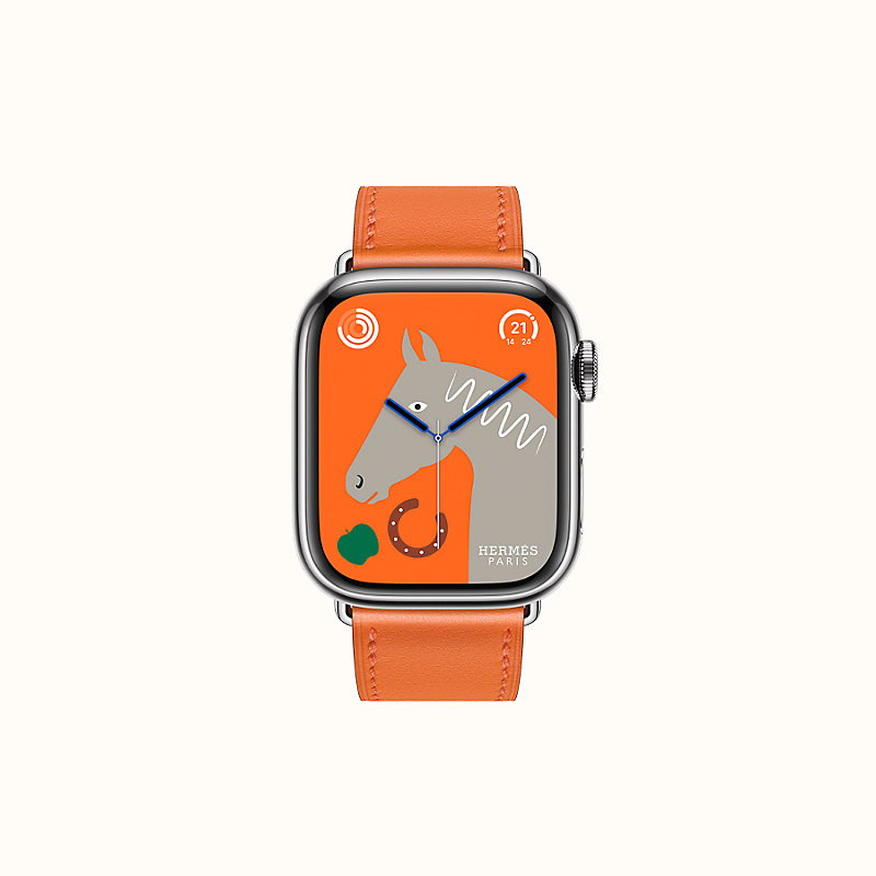 apple hermes orange band