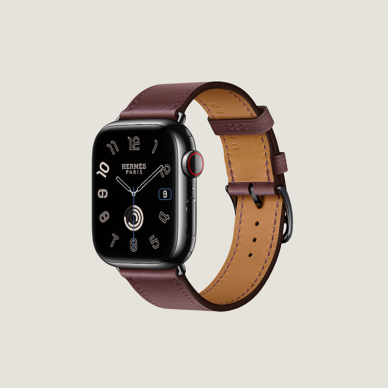 applewatchApple watch HERMES S8 41mm銀＋バンド#927,963