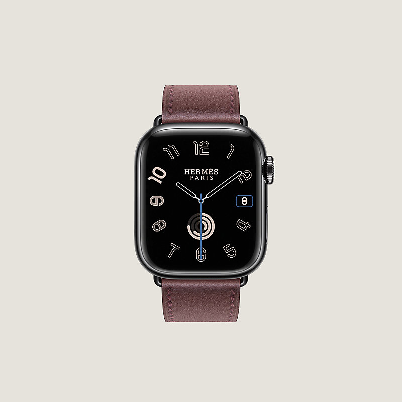 新しいブランド Apple Watch HERMES series7スペースブラック 41mm 
