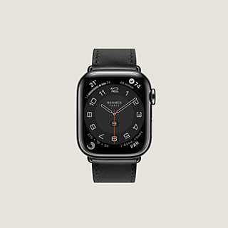 Apple Watch Hermès - 40mm Noir/Bleu Saphir Jumping Single Tour - Apple