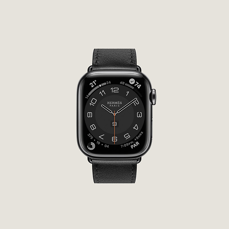 【極美品】Apple watch HERMES S7 41mm ブラック 892HERMES