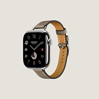 Apple Watch Hermès - 42mm Noir/Gold Twill Jump Attelage