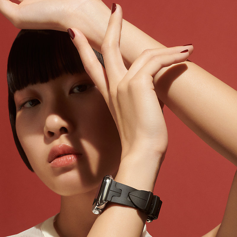 Apple Watch エルメス キリム ブラック 45mm series9 【お買得】 - 時計