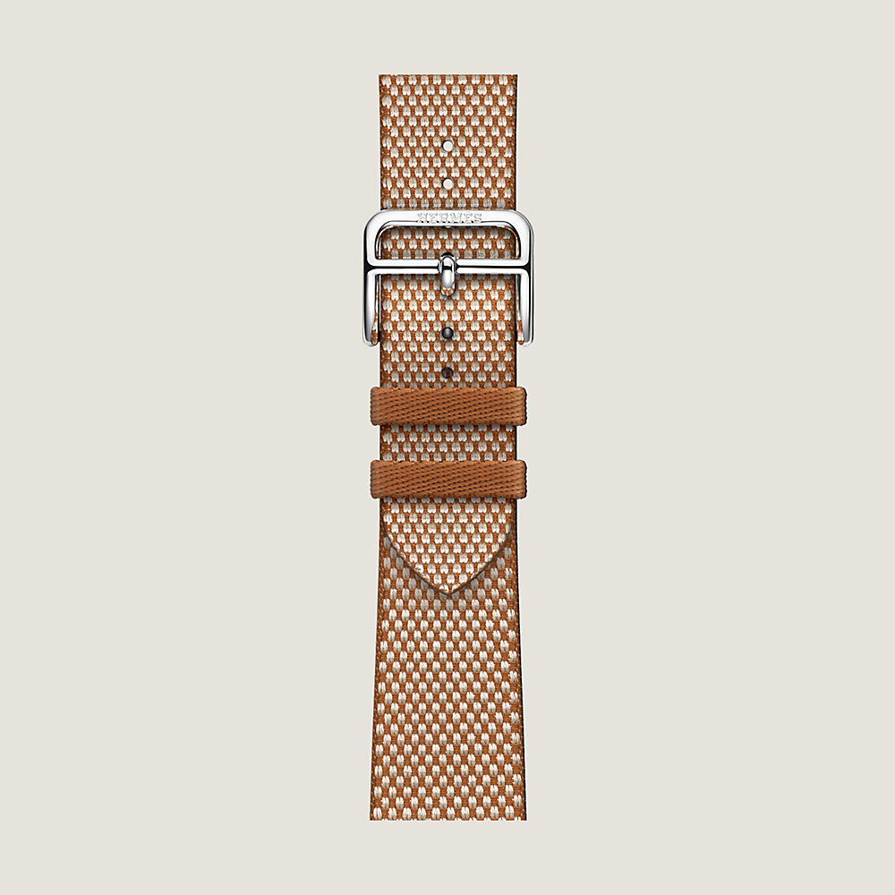 Band Apple Watch Hermès Single Tour 41 mm Toile H | Hermès USA