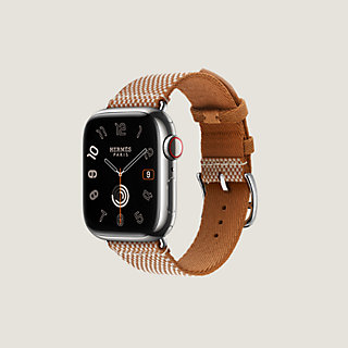 Band Apple Watch Hermès Single Tour 41 mm Toile H