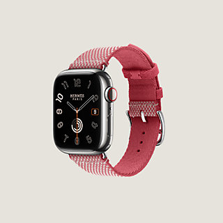 Band Apple Watch Hermès Single Tour 41 mm Toile H | Hermès USA