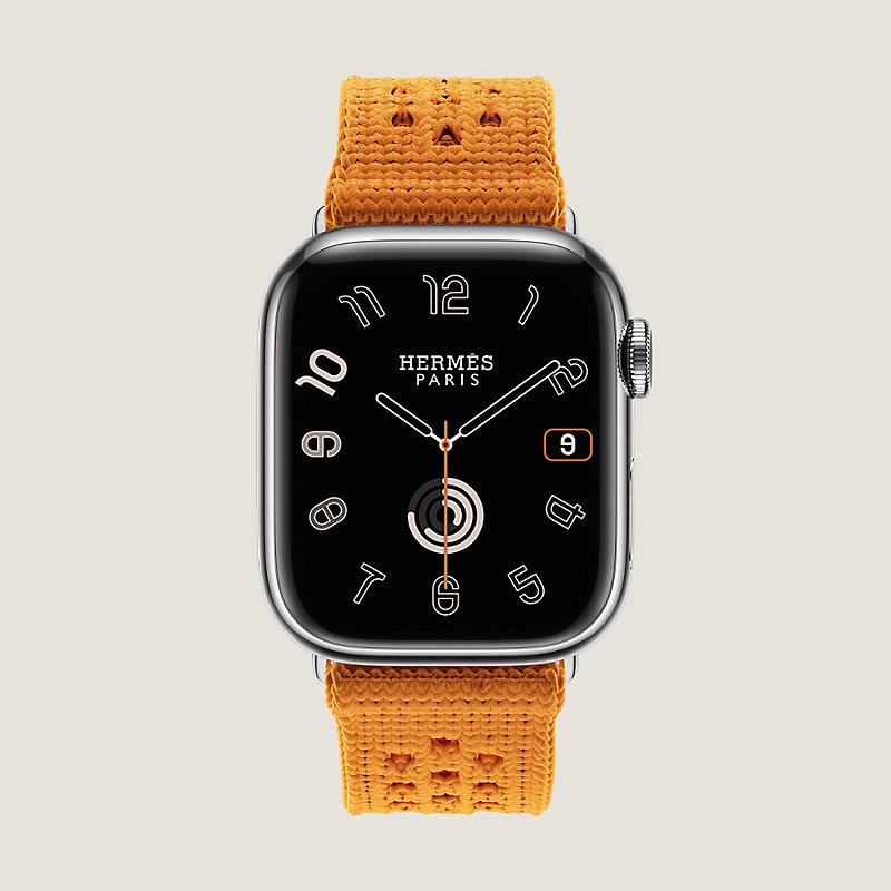 Apple Watch Hermès - 41mm Noir/Gold Twill Jump Single Tour - Apple