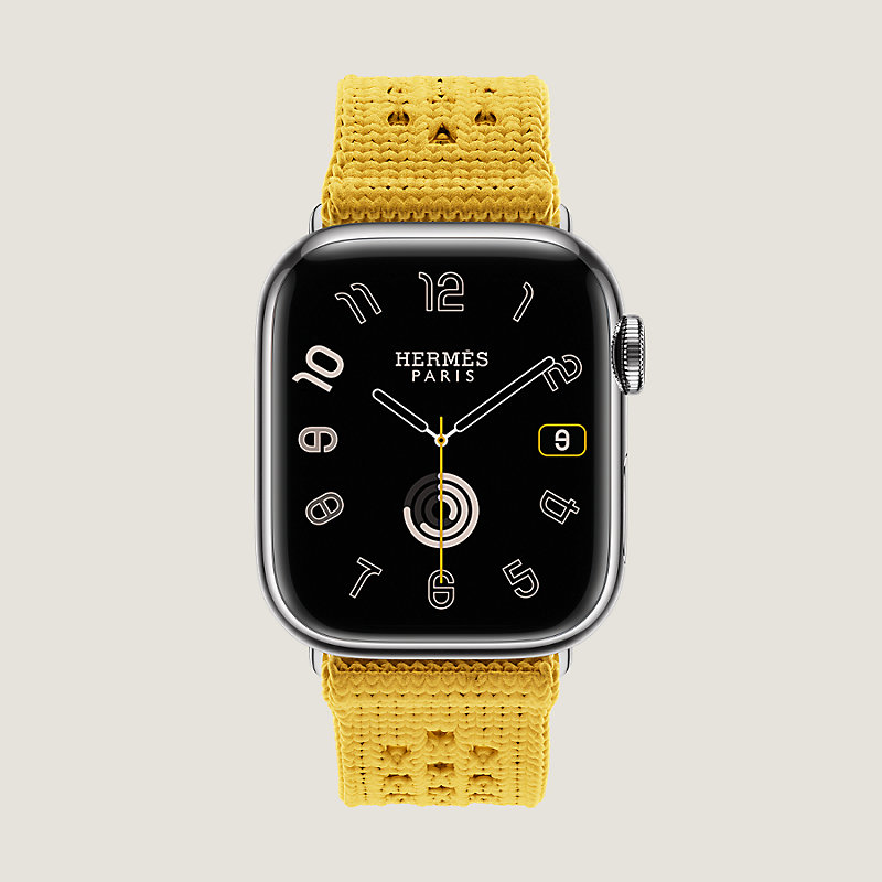 Band Apple Watch Hermès Single Tour 41 mm Tricot | Hermès USA