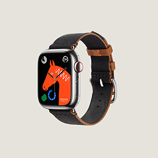 Band Apple Watch Hermès Single Tour 41 mm Twill Jump | Hermès UAE