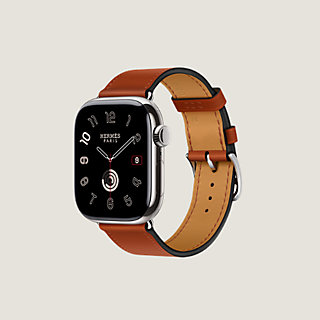 2326 Apple Watch エルメス　グルメット　ブラウン　HERMES Band Apple Watch Hermès Single Tour 42 mm | Hermès Canada