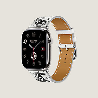 HERMES - Apple Watch7 エルメスラバーバンド45mm 即決 美品 Apple Watch series7 HERMES 45mm アップルウォッチ