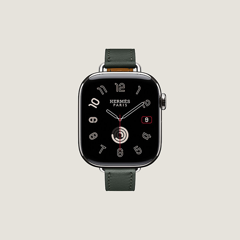 1961 Apple Watch エルメス　ブラック　HERMES レザーバンド Band Apple Watch Hermès Single Tour 42 mm Attelage | Hermès USA