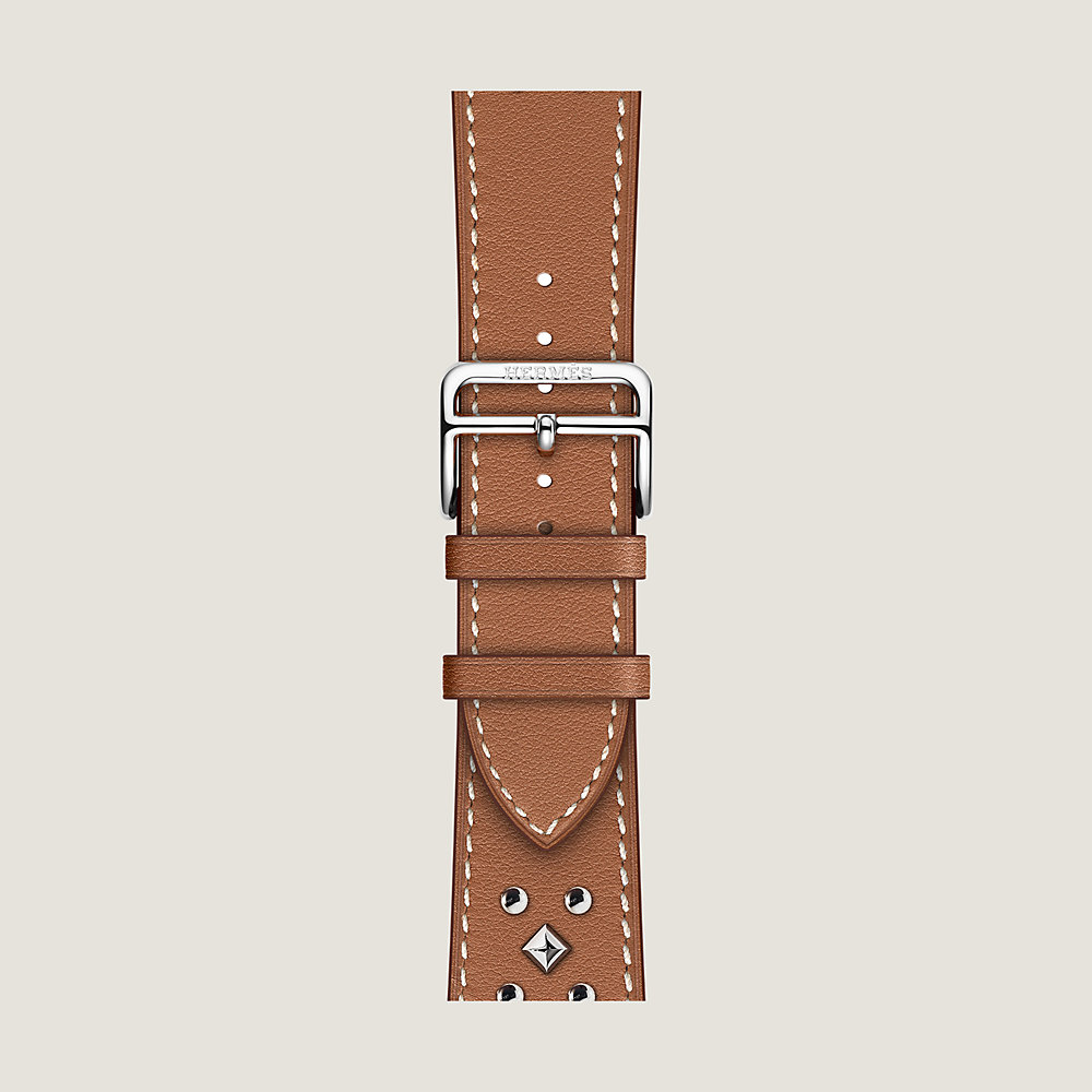Band Apple Watch Hermès Single Tour 42 mm Clou Medor Rock | Hermès USA