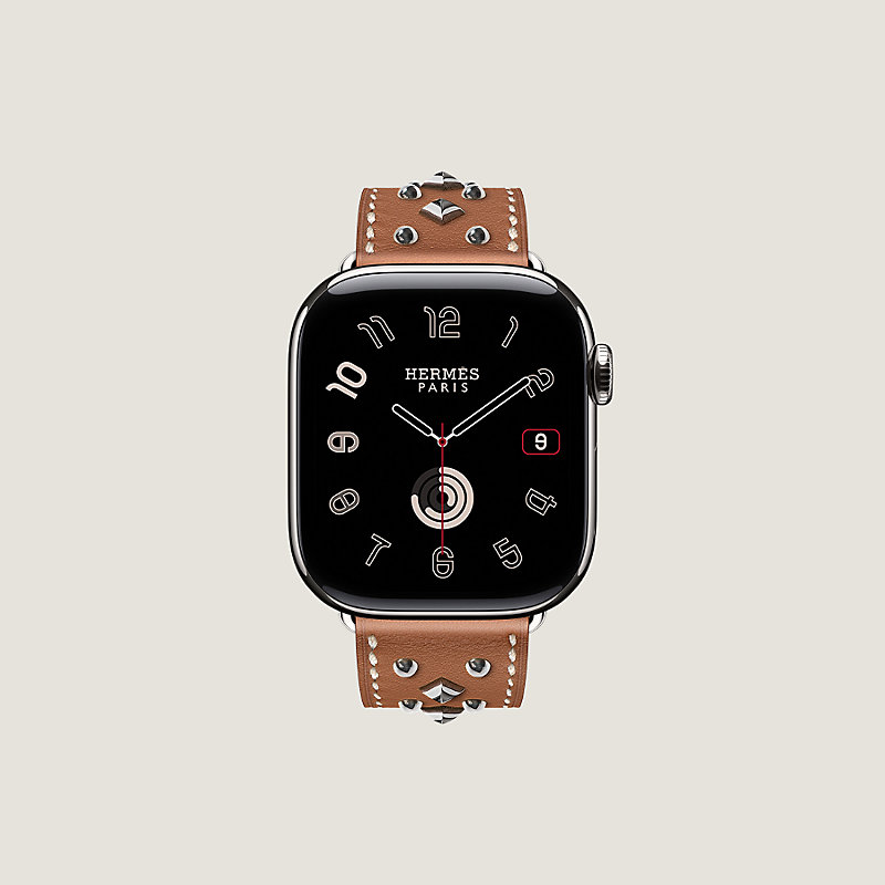 Band Apple Watch Hermès Single Tour 42 mm Clou Medor Rock | Hermès USA
