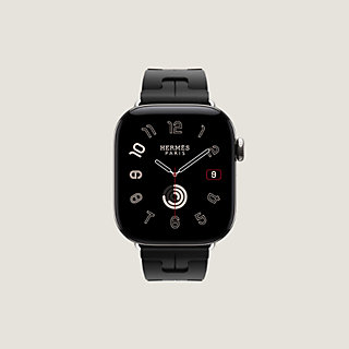 2165 Apple Watch エルメス　ブラック　HERMES レザー Band Apple Watch Hermès Single Tour 42 mm Deployment Buckle Kilim