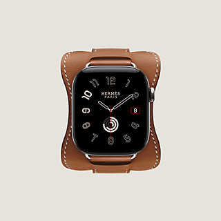 Band Apple Watch Hermès Single Tour 42 mm En Selle | Hermès USA