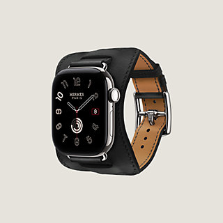 Band Apple Watch Hermès Single Tour 42 mm En Selle | Hermès USA