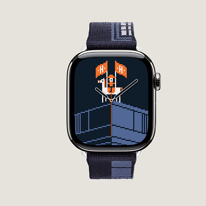 Band Apple Watch Hermès Single Tour 42 mm Faubourg Party | Hermès