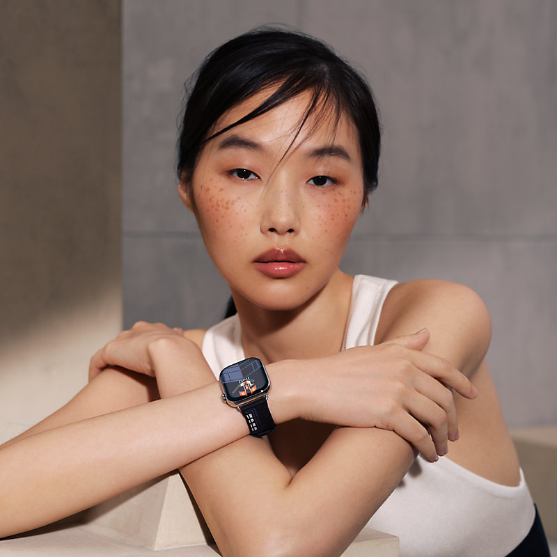 Band Apple Watch Hermès Single Tour 42 mm Faubourg Party | Hermès USA