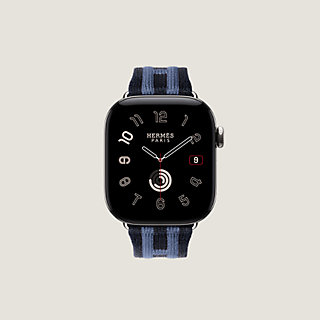 Band Apple Watch Hermès Single Tour 42 mm Rocabar Club | Hermès USA