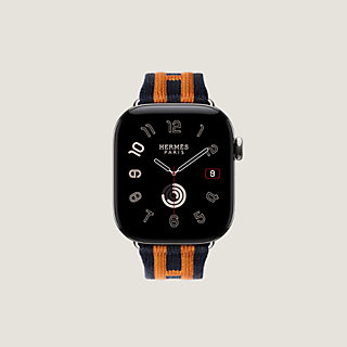 Band Apple Watch Hermès Single Tour 42 mm Rocabar Club | Hermès USA