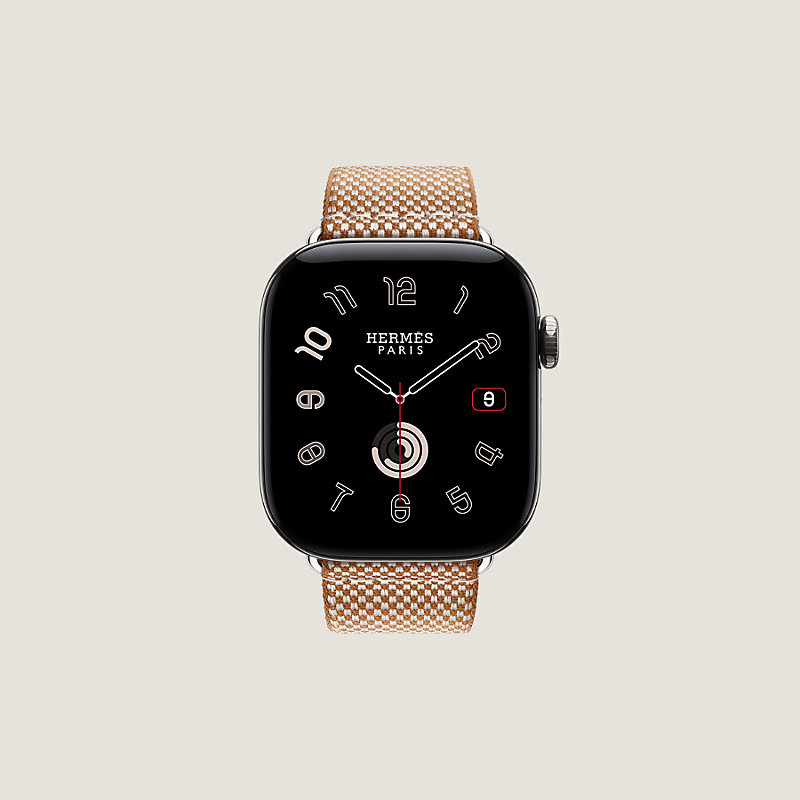 Band Apple Watch Hermès Single Tour 42&nbsp;mm Toile H, View: , view 4 of 4