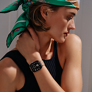 Band Apple Watch Hermès Single Tour 42 mm Toile H | Hermès USA