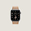 Band Apple Watch Hermès Single Tour 42&nbsp;mm Toile H, View: front, front, view 4 of 4