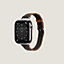 Band Apple Watch Hermès Single Tour 42 mm Twill Jump Attelage, view 3 of 4