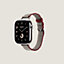 Band Apple Watch Hermès Single Tour 42&nbsp;mm Twill Jump Attelage, View: front, front, view 3 of 4