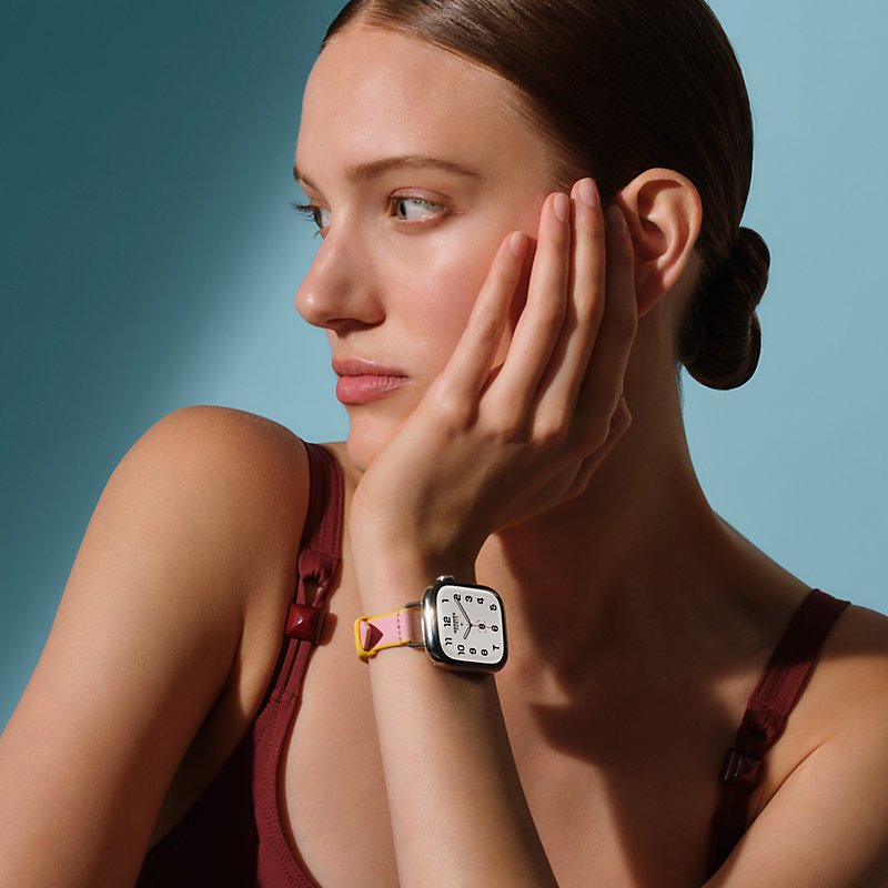 Band Apple Watch Hermès Single Tour 42 mm Twill Jump