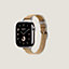 Band Apple Watch Hermès Single Tour 42&nbsp;mm Twill Jump Attelage, View: front, front, view 3 of 4