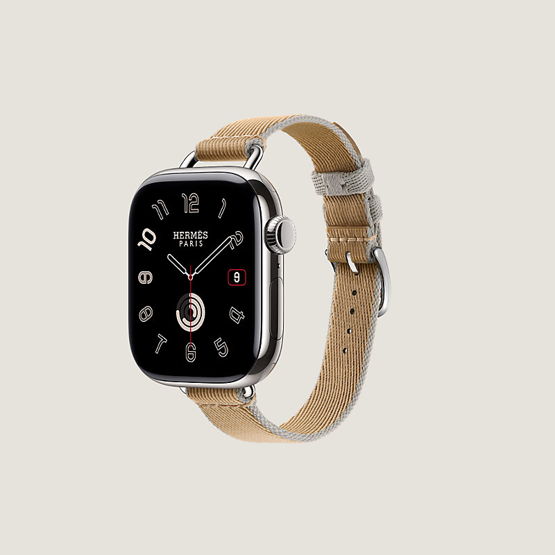 Band Apple Watch Hermès Single Tour 42 mm Twill Jump