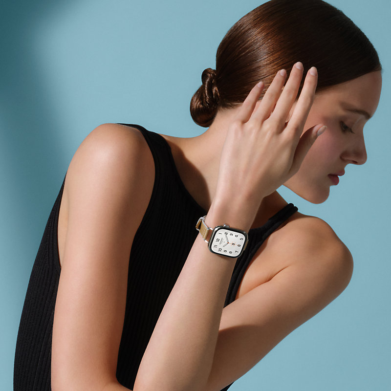 Band Apple Watch Hermès Single Tour 42 mm Twill Jump