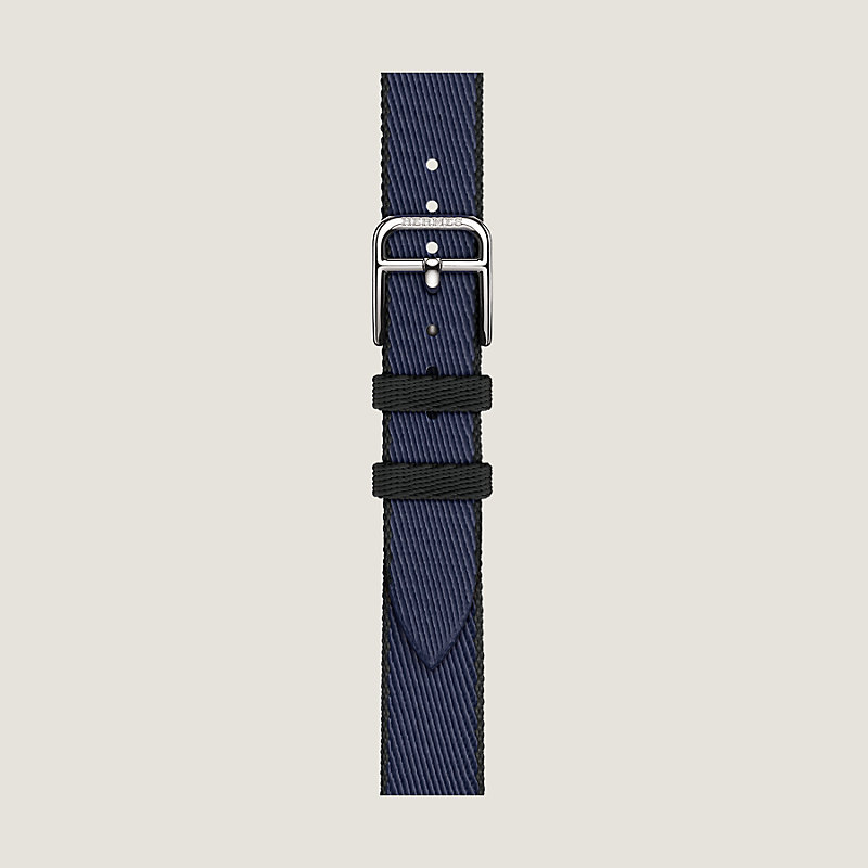 2001 Apple Watch エルメス　ディアゴナル　ブルー　HERMES Apple Watch Hermès - 49mmケース用アンメール（ブルー・イドラ