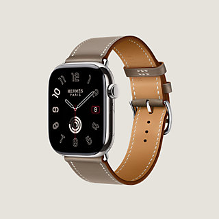 Apple Watch Hermès - 45mm Rouge H/Bleu Saphir Casaque Single Tour