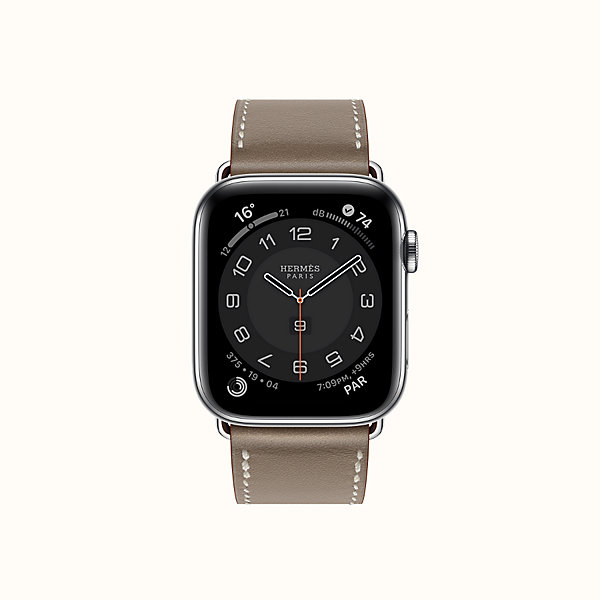 Band Apple Watch Hermes Single Tour 45 mm | Hermès USA