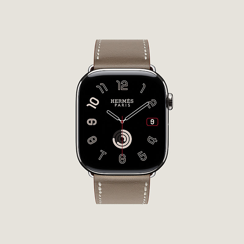 Band Apple Watch Hermès Single Tour 45 mm | Hermès USA