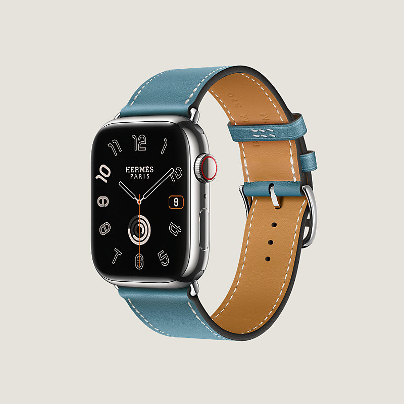 Band Apple Watch Hermès Single Tour 45 mm | Hermès USA