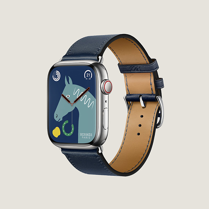 Band Apple Watch Hermès Single Tour 45 mm | Hermès UK