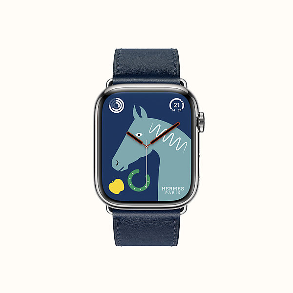 Band Apple Watch Hermes Single Tour 45 mm | Hermès USA