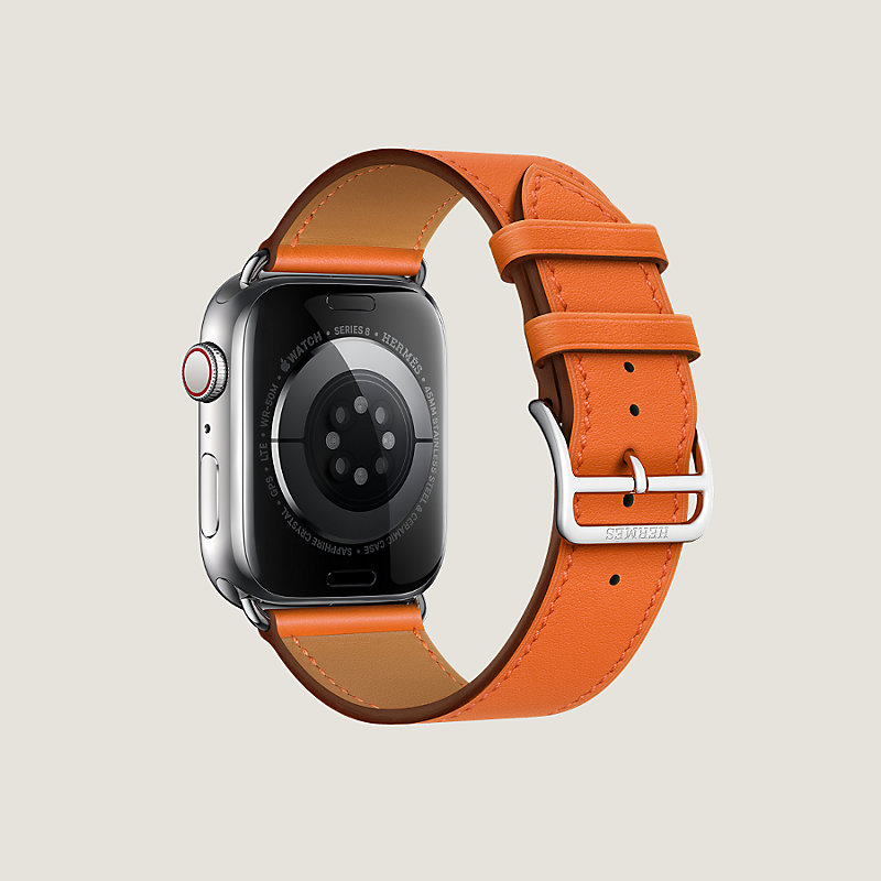 Band Apple Watch Hermès Single Tour 45 mm | Hermès USA