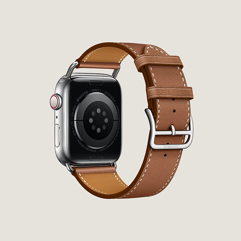 Band Apple Watch Hermes Single Tour 45 mm Attelage | Hermès USA