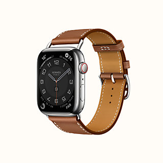 Band Apple Watch Hermes Single Tour 45 mm Attelage | Hermès USA