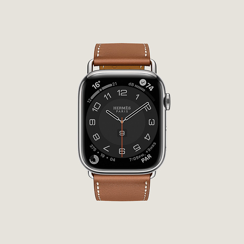 Band Apple Watch Hermes Single Tour 45 mm Attelage | Hermès Canada