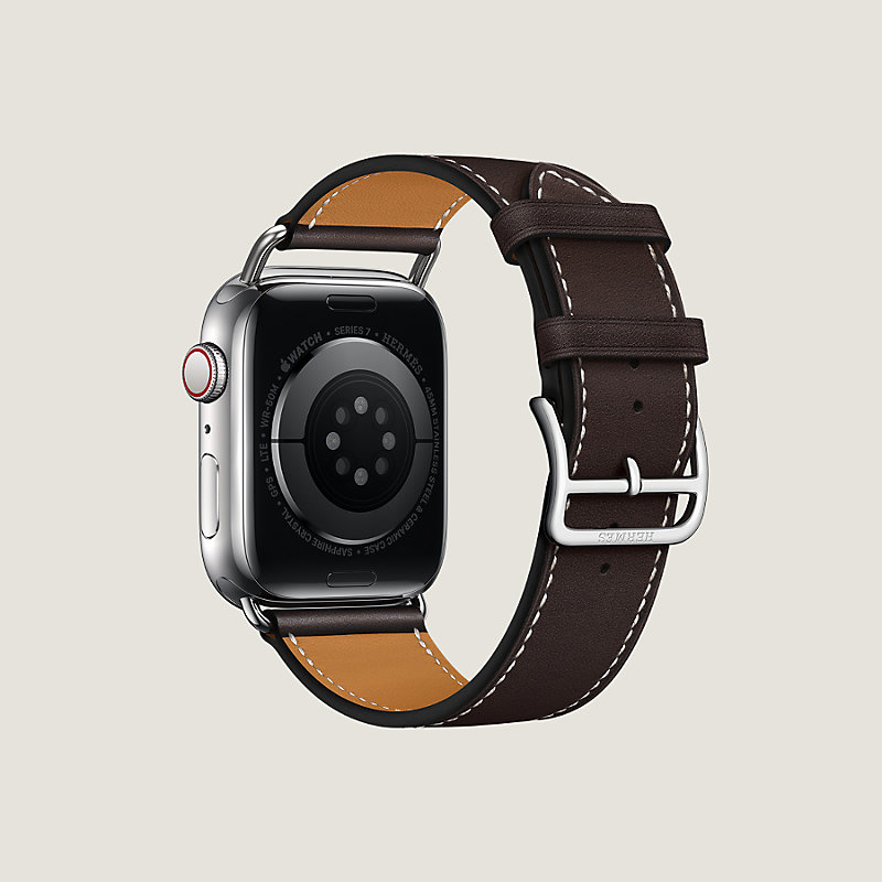 Band Apple Watch Hermes Single Tour 45 mm Attelage | Hermès Canada