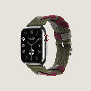 Band Apple Watch Hermès Single Tour 45 mm Bridon | Hermès 